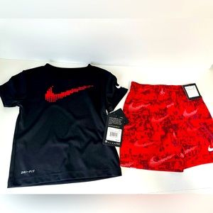 Nike 2-piece shirt and shorts set size 24 months